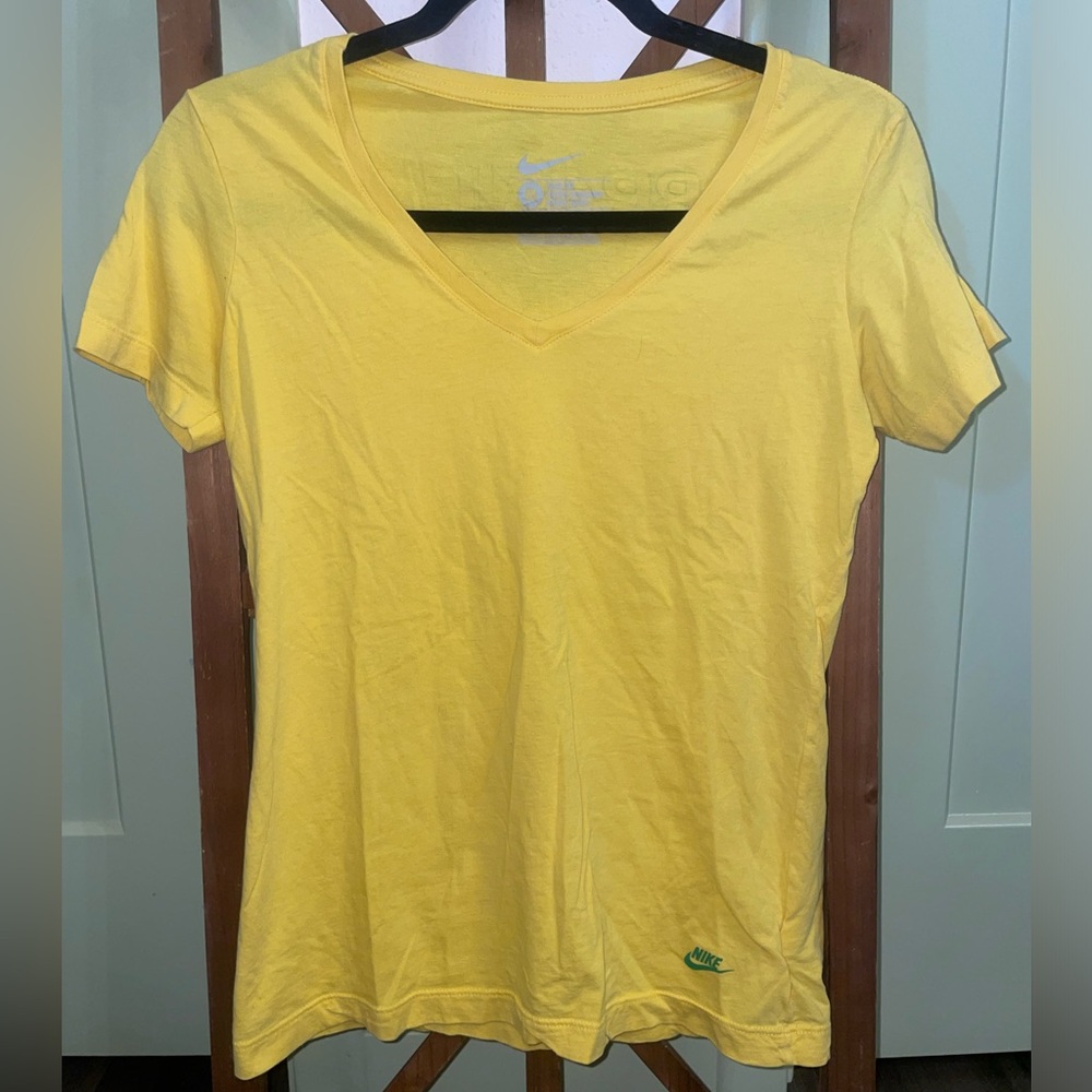 Nike Women's Yellow Brasil Short Sleeve Tee
